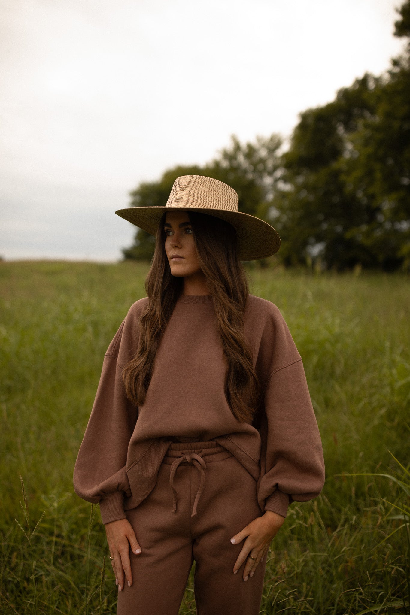 The Sweat Set Top (cocoa)