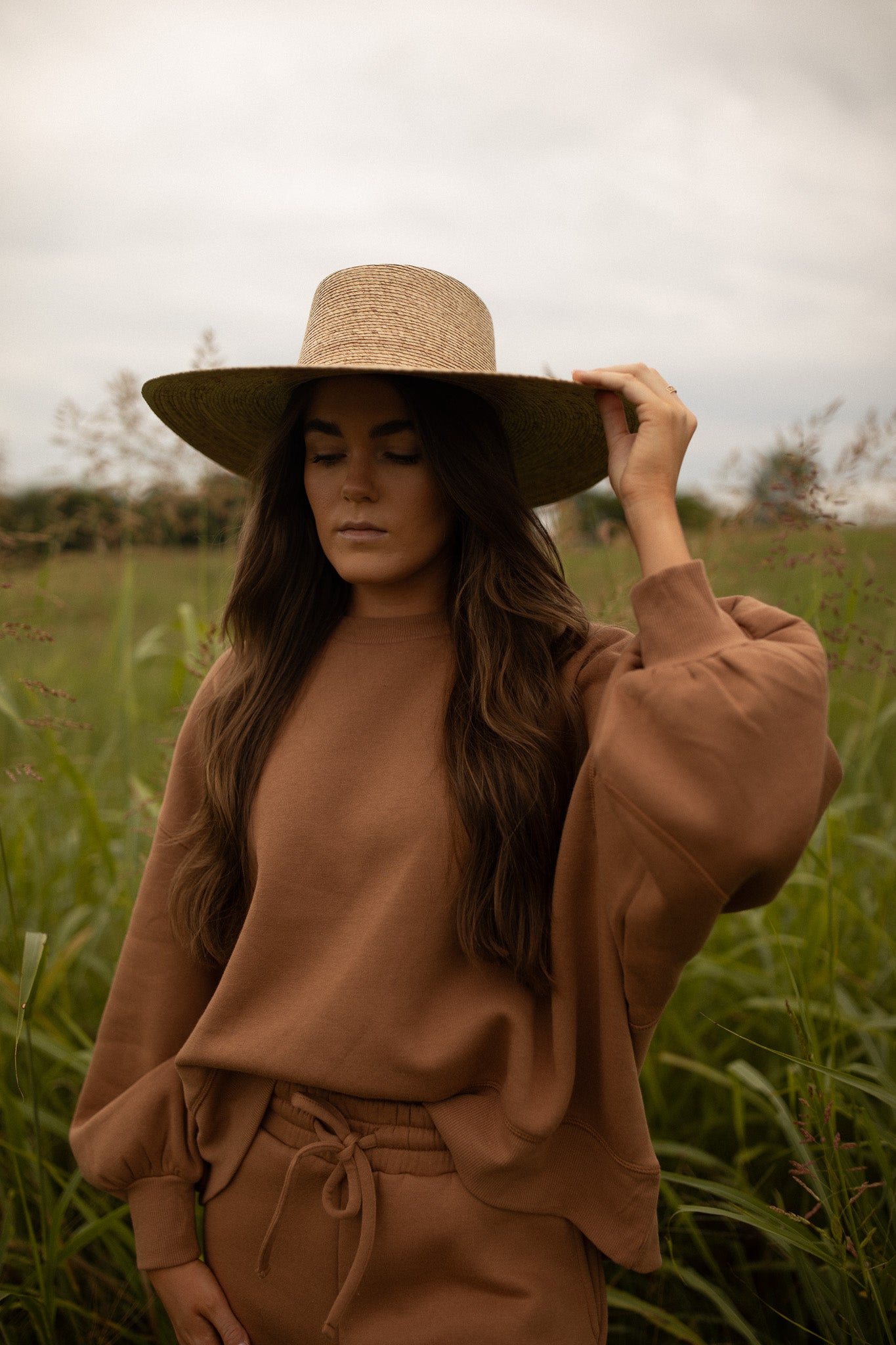 The Sweat Set Top (deep camel)