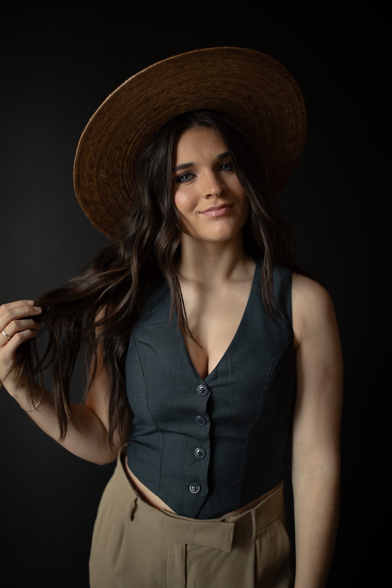 Deep Charcoal Vest