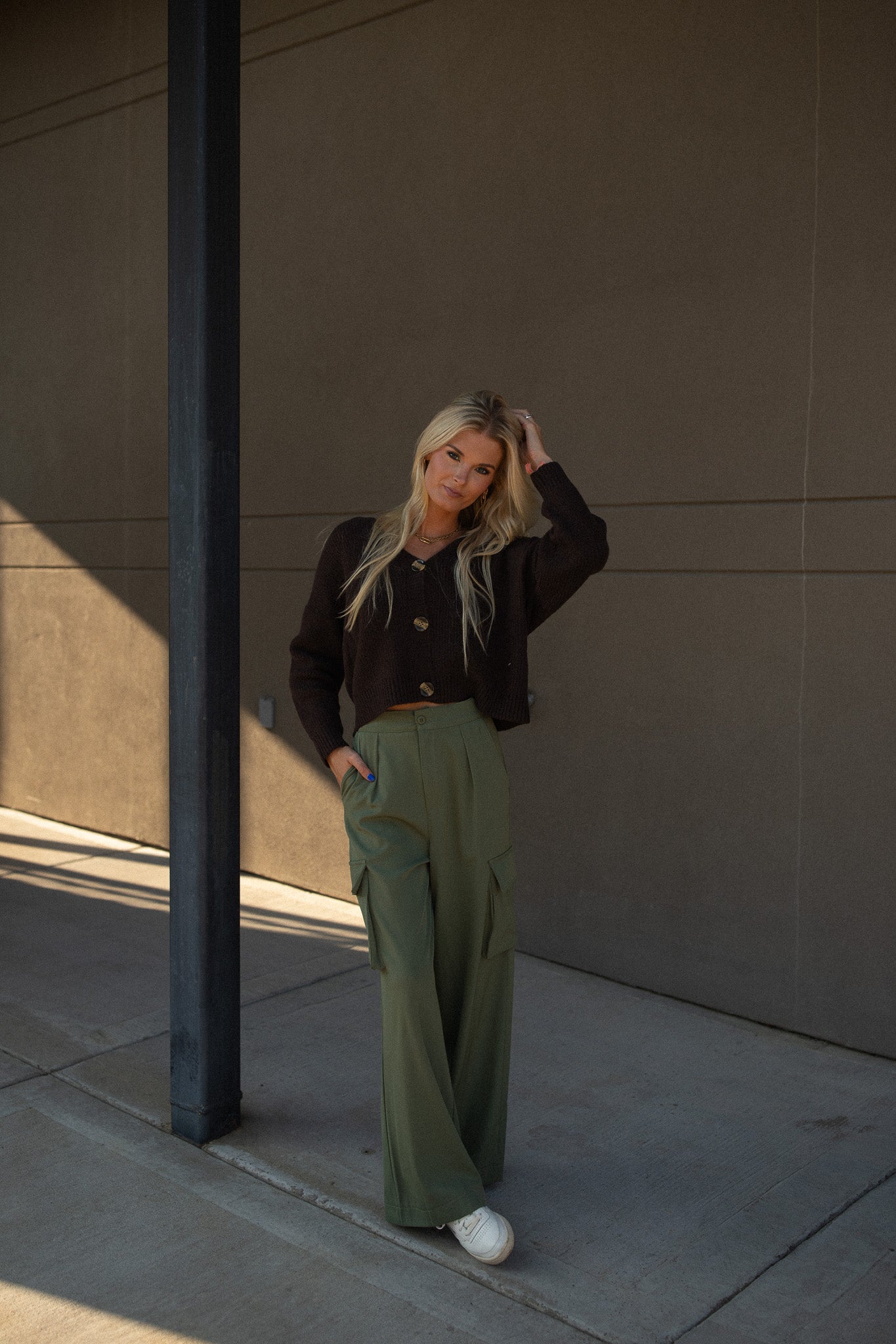 Olive Clancy Cargo Pants