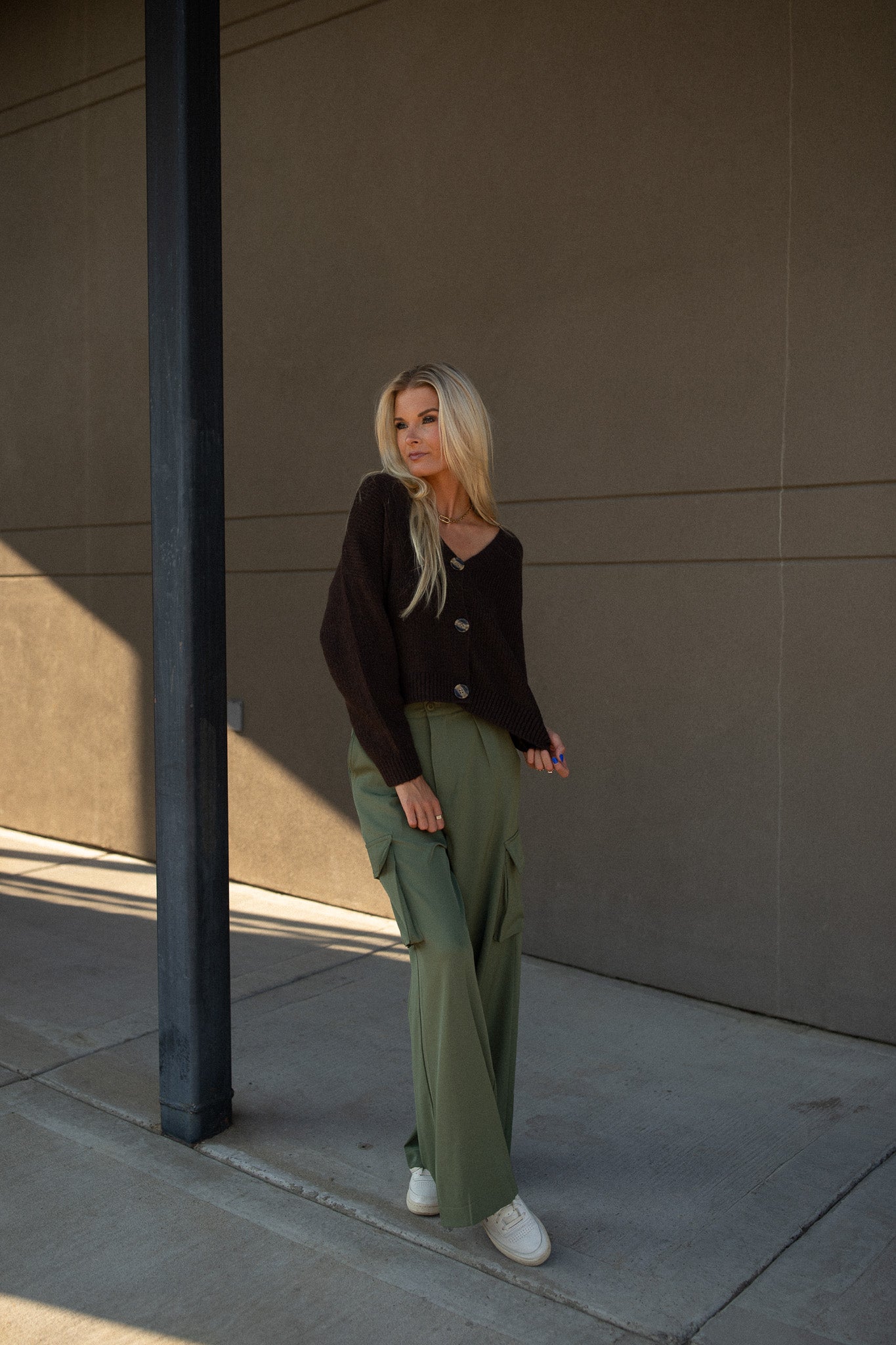 Olive Clancy Cargo Pants