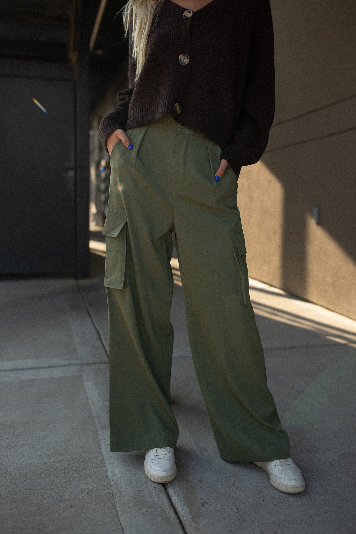 Olive Clancy Cargo Pants