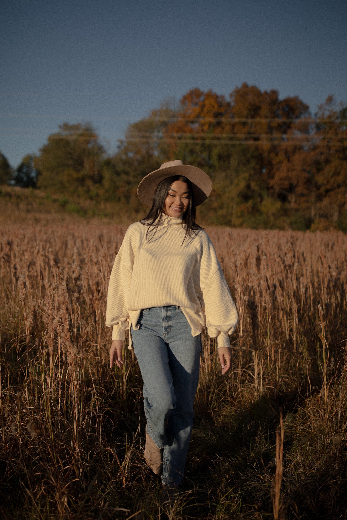 Balloon Sleeve Sweater (cream)
