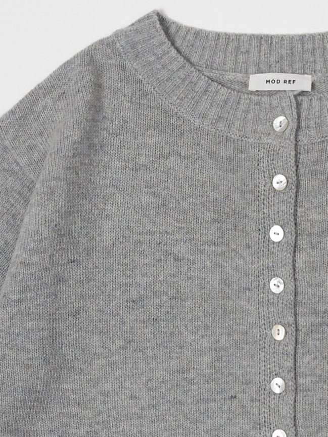 The Stacey Cardigan (heather grey) - GEORGE-MARY'S