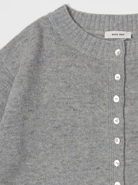 The Stacey Cardigan (heather grey) - GEORGE-MARY'S