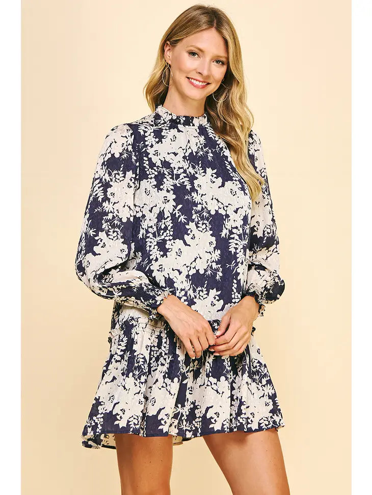 Violet Floral Dress