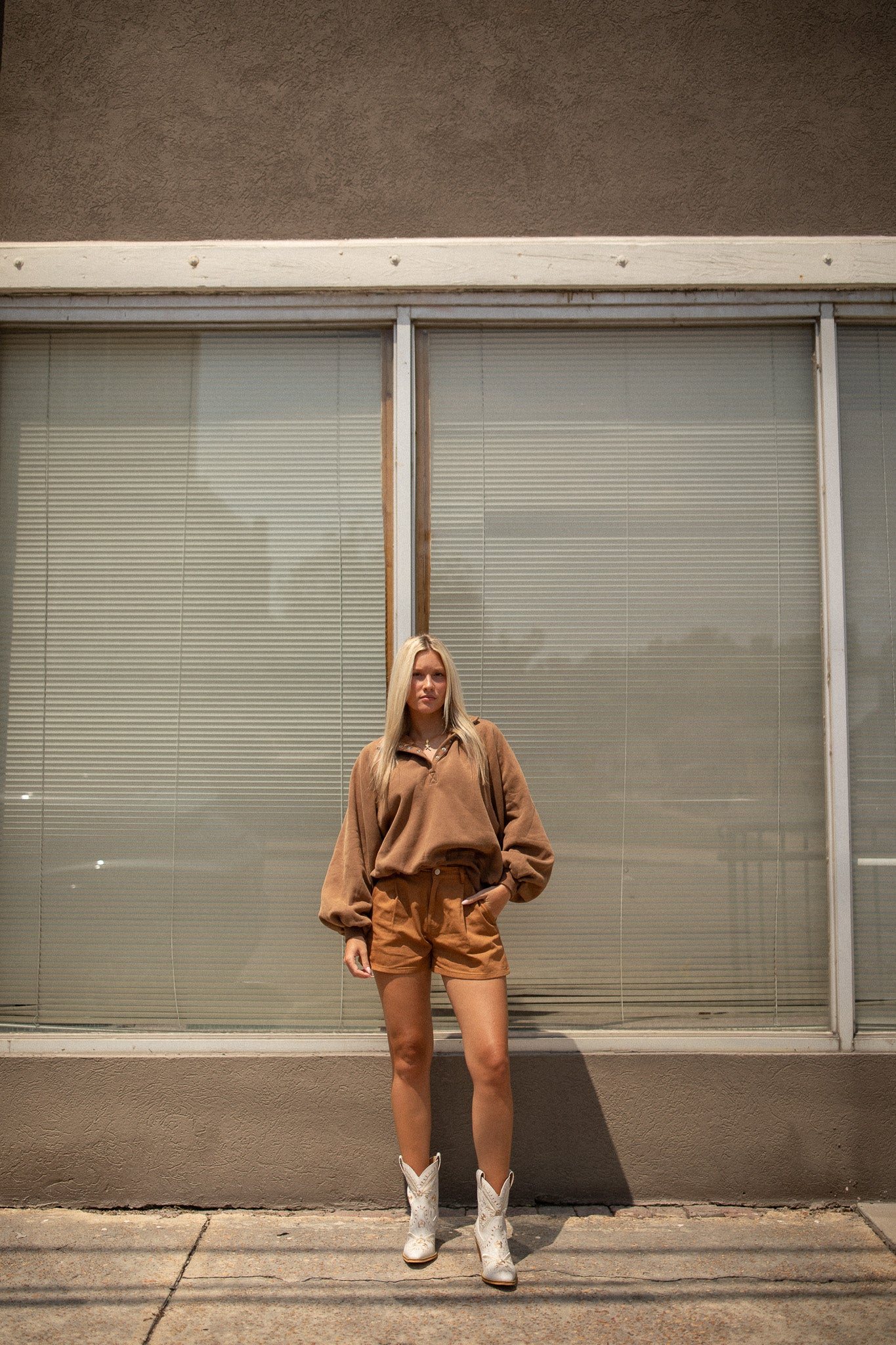 Winifred Flare Shorts (rust)