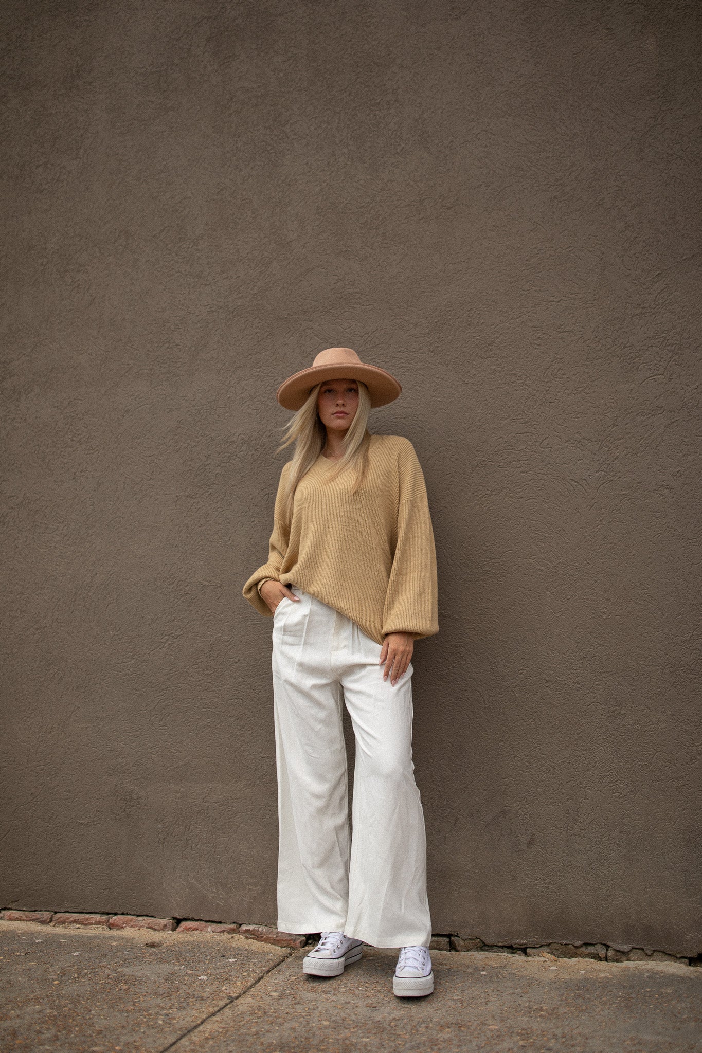 BEST SELLER White Tencel Trouser