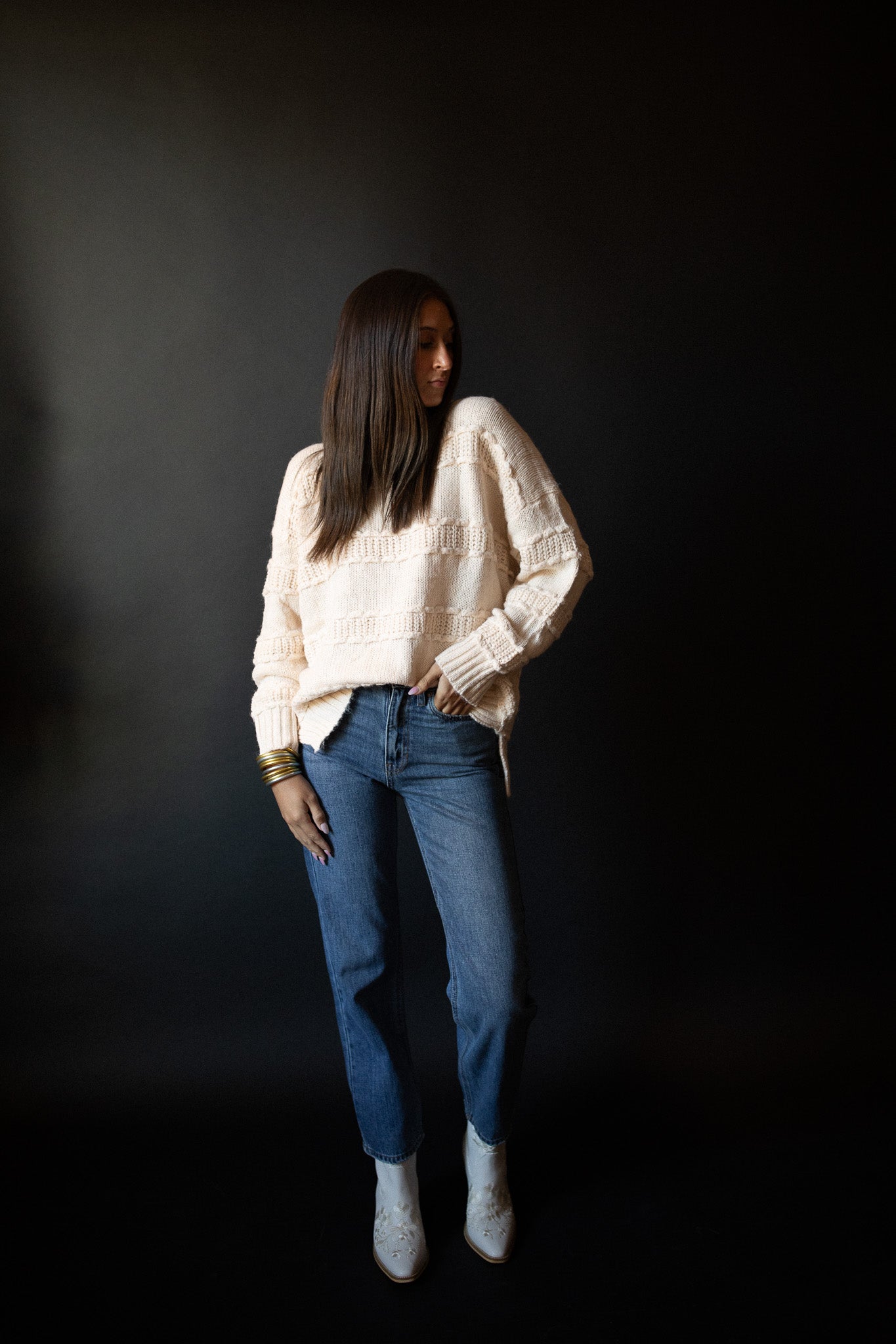LITTLE LIES Girona Sweater (cream)