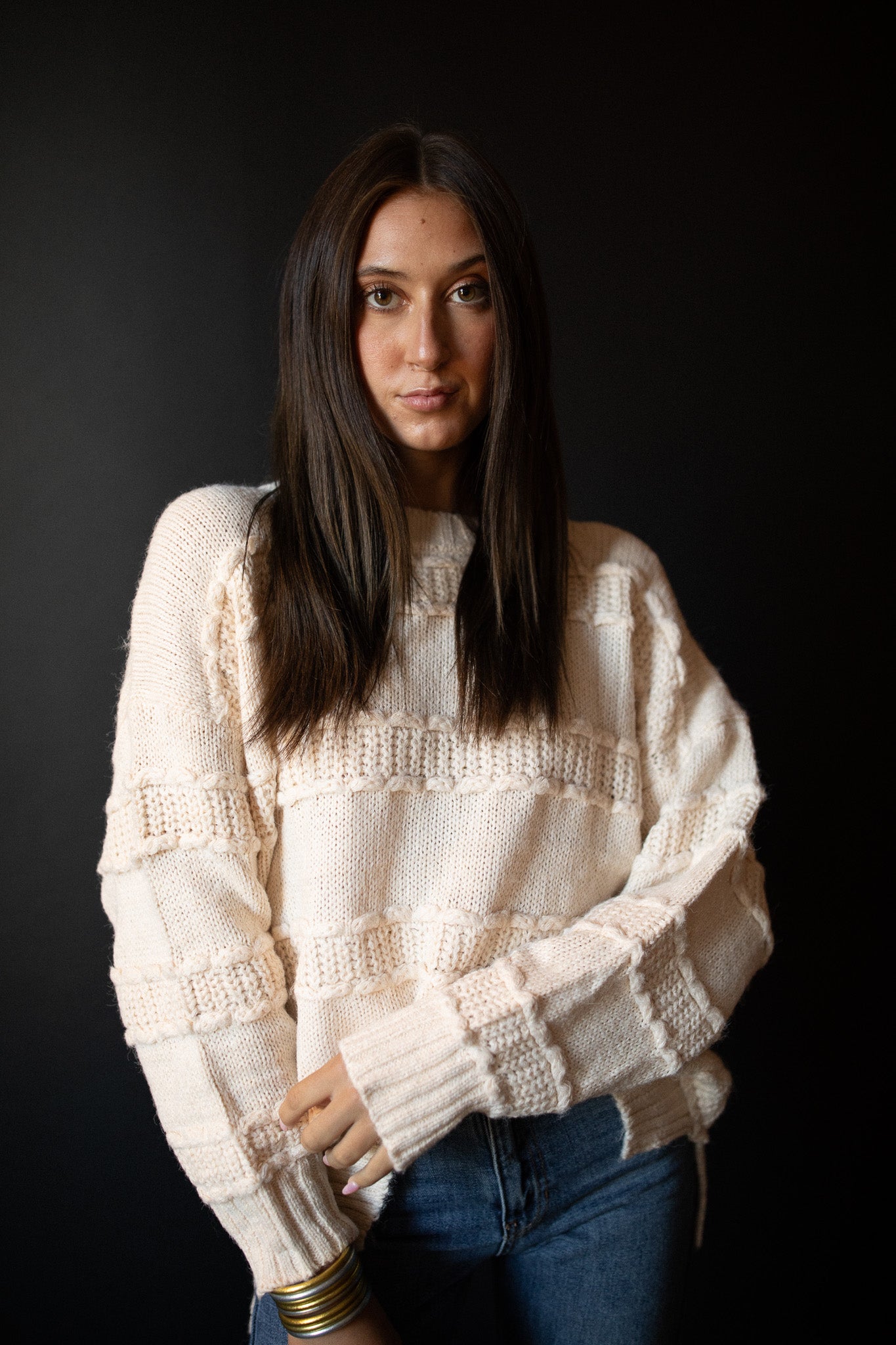 LITTLE LIES Girona Sweater (cream)