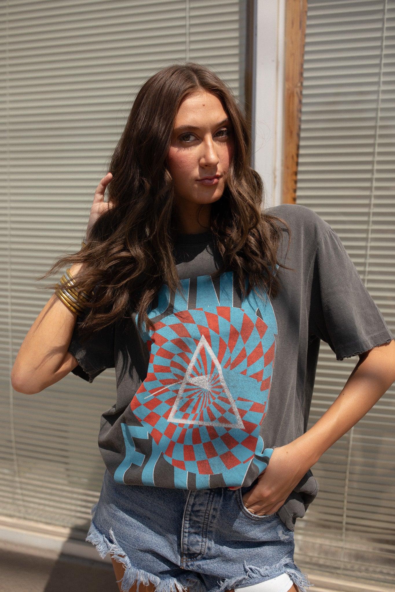 Junk Food - Unisex Pink Floyd Vintage Tee