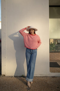 BEST SELLER The Piper Cardigan (red striped) - GEORGE-MARY'S