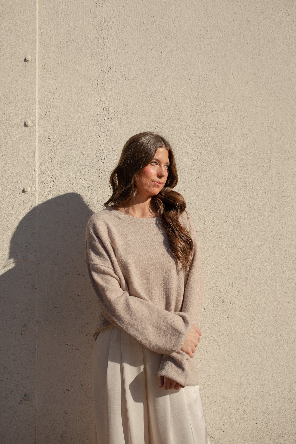 BEST SELLER Homebody Sweater (taupe) - GEORGE-MARY'S