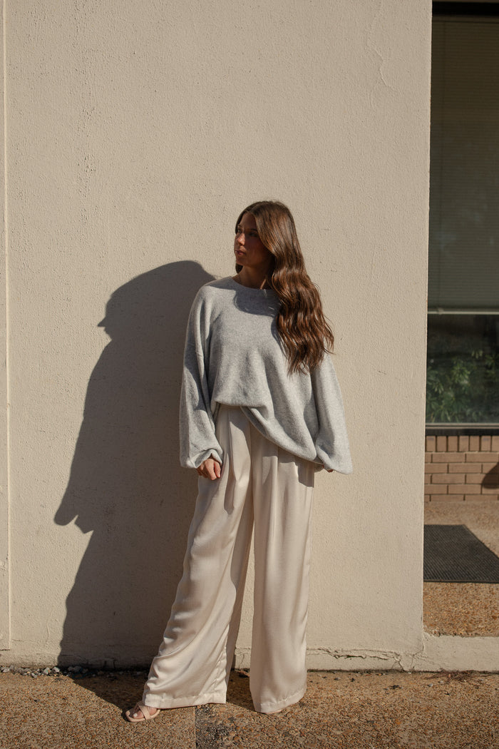 BEST SELLER Homebody Sweater (grey) - GEORGE-MARY'S
