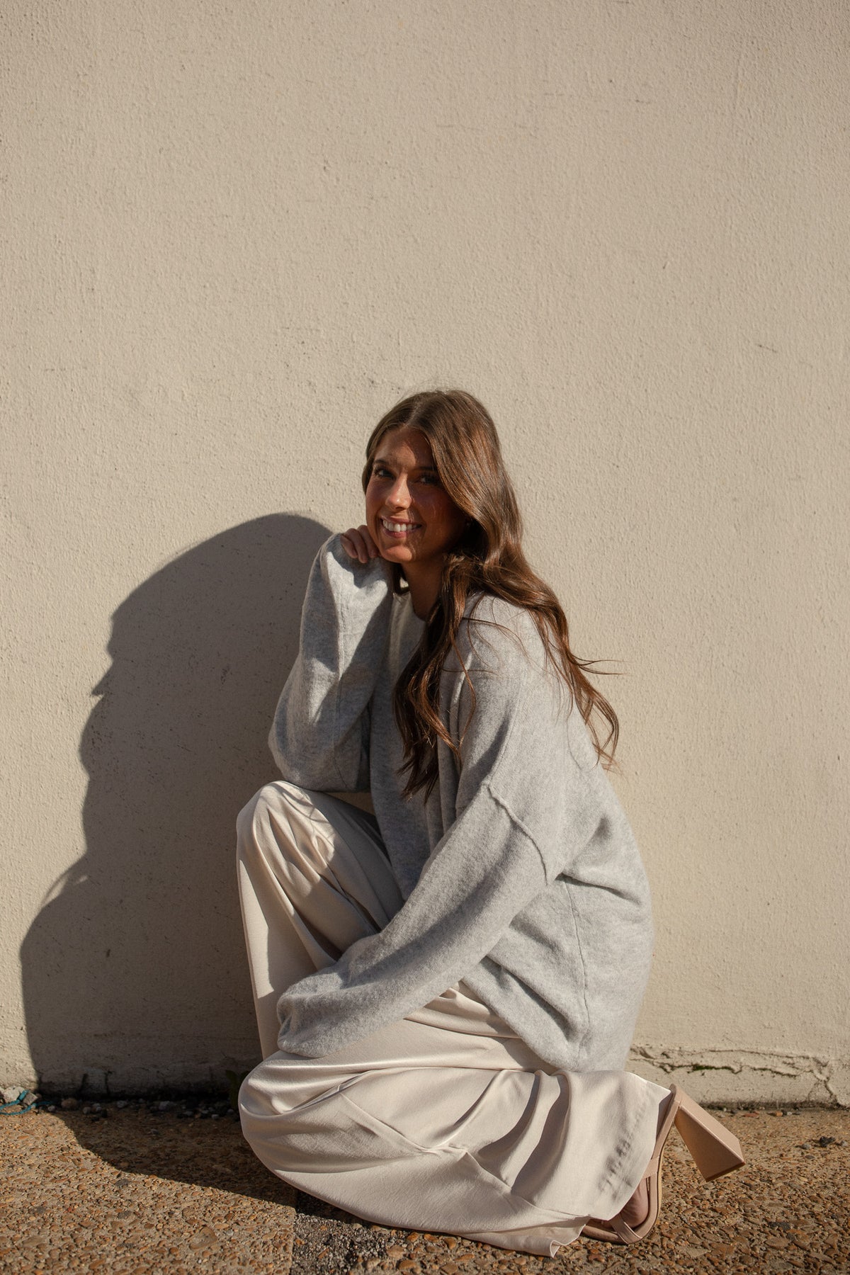 BEST SELLER Homebody Sweater (grey) - GEORGE-MARY'S