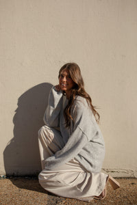 BEST SELLER Homebody Sweater (grey) - GEORGE-MARY'S