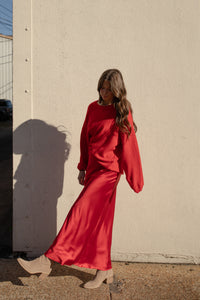 SALE BEST SELLER Homebody Sweater (red) - GEORGE-MARY'S