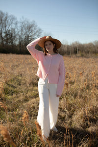 BEST SELLER The Piper Cardigan (baby pink) - GEORGE-MARY'S