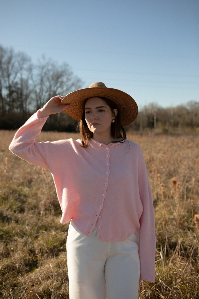 BEST SELLER The Piper Cardigan (baby pink) - GEORGE-MARY'S