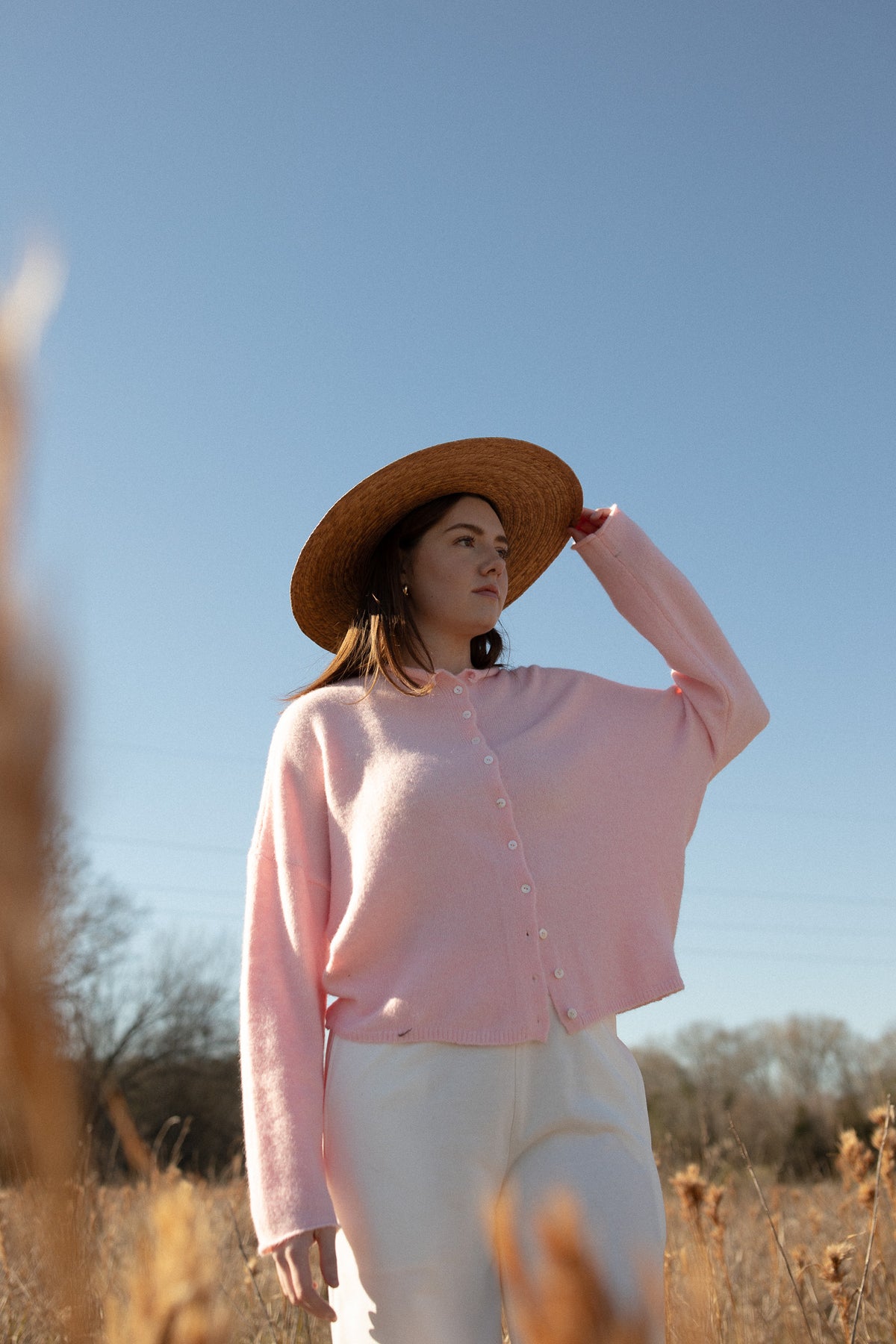 BEST SELLER The Piper Cardigan (baby pink) - GEORGE-MARY'S