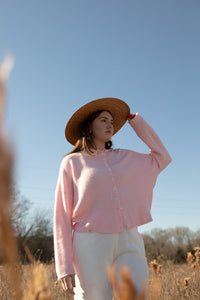 BEST SELLER The Piper Cardigan (baby pink) - GEORGE-MARY'S