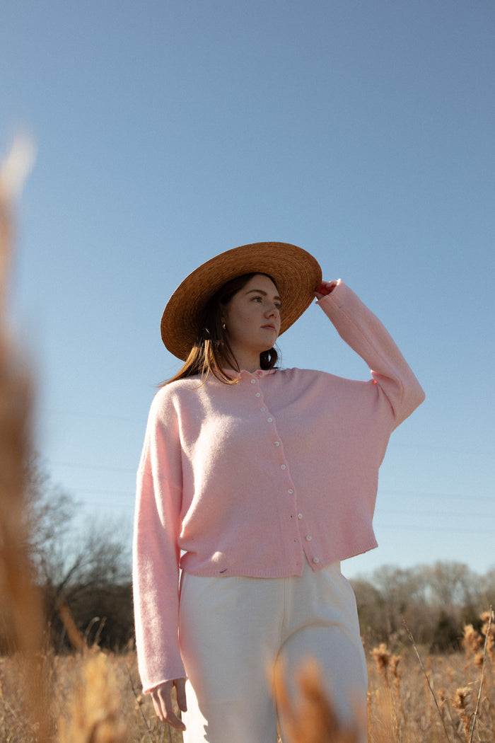 BEST SELLER The Piper Cardigan (baby pink) - GEORGE-MARY'S