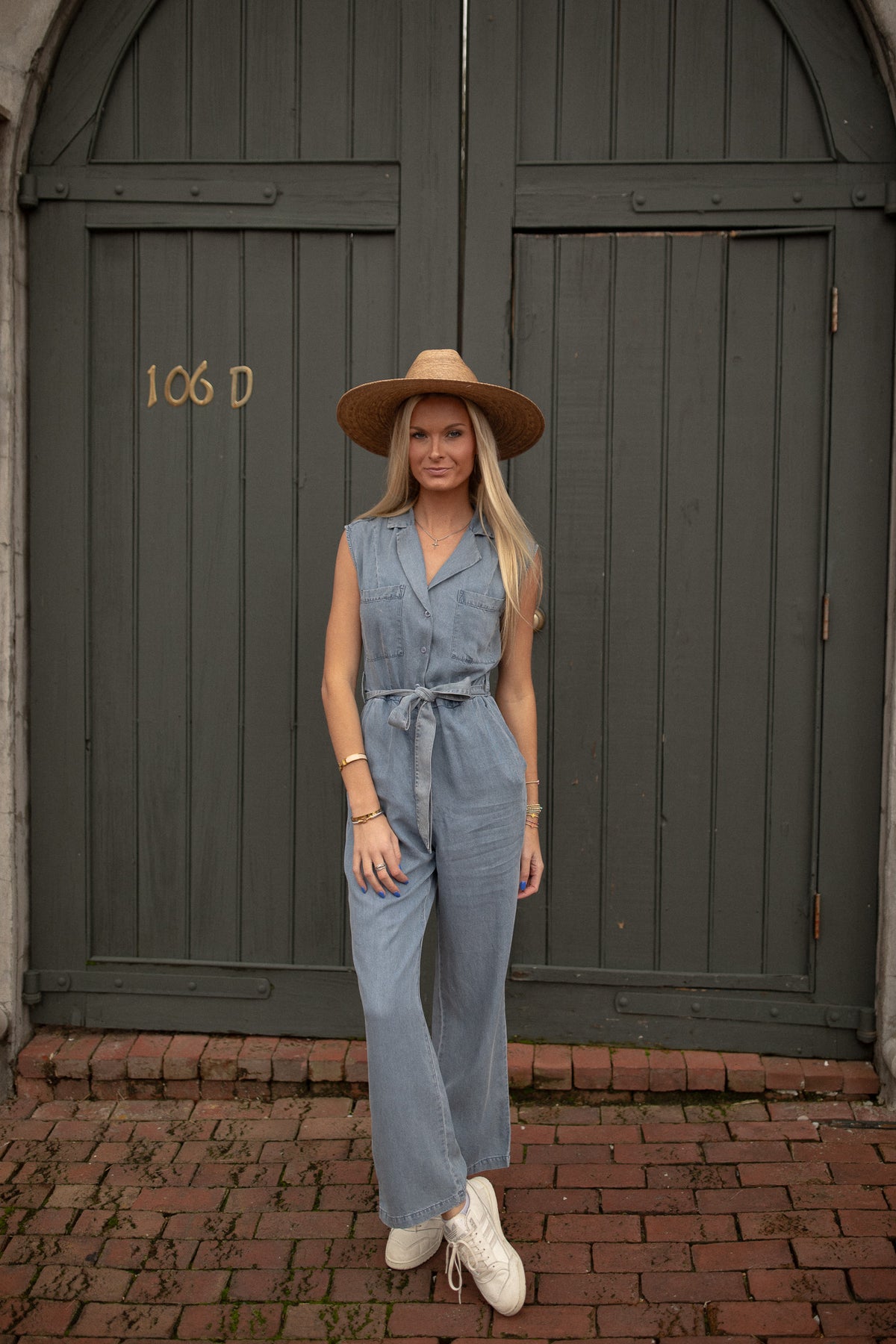 Rosie Collared Jumpsuit - GEORGE-MARY'S