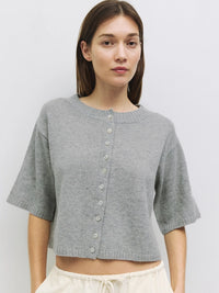 The Stacey Cardigan (heather grey) - GEORGE-MARY'S