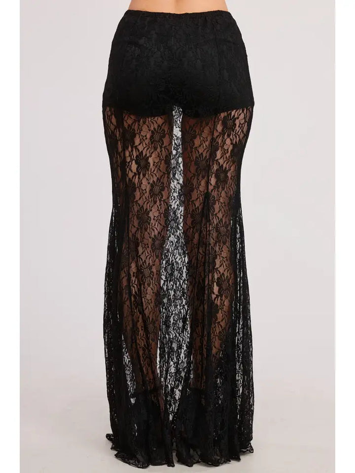 Mermaid Lace Maxi Skirt