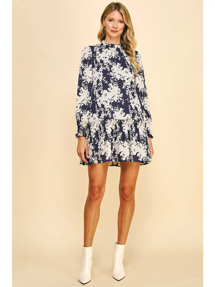 Violet Floral Dress