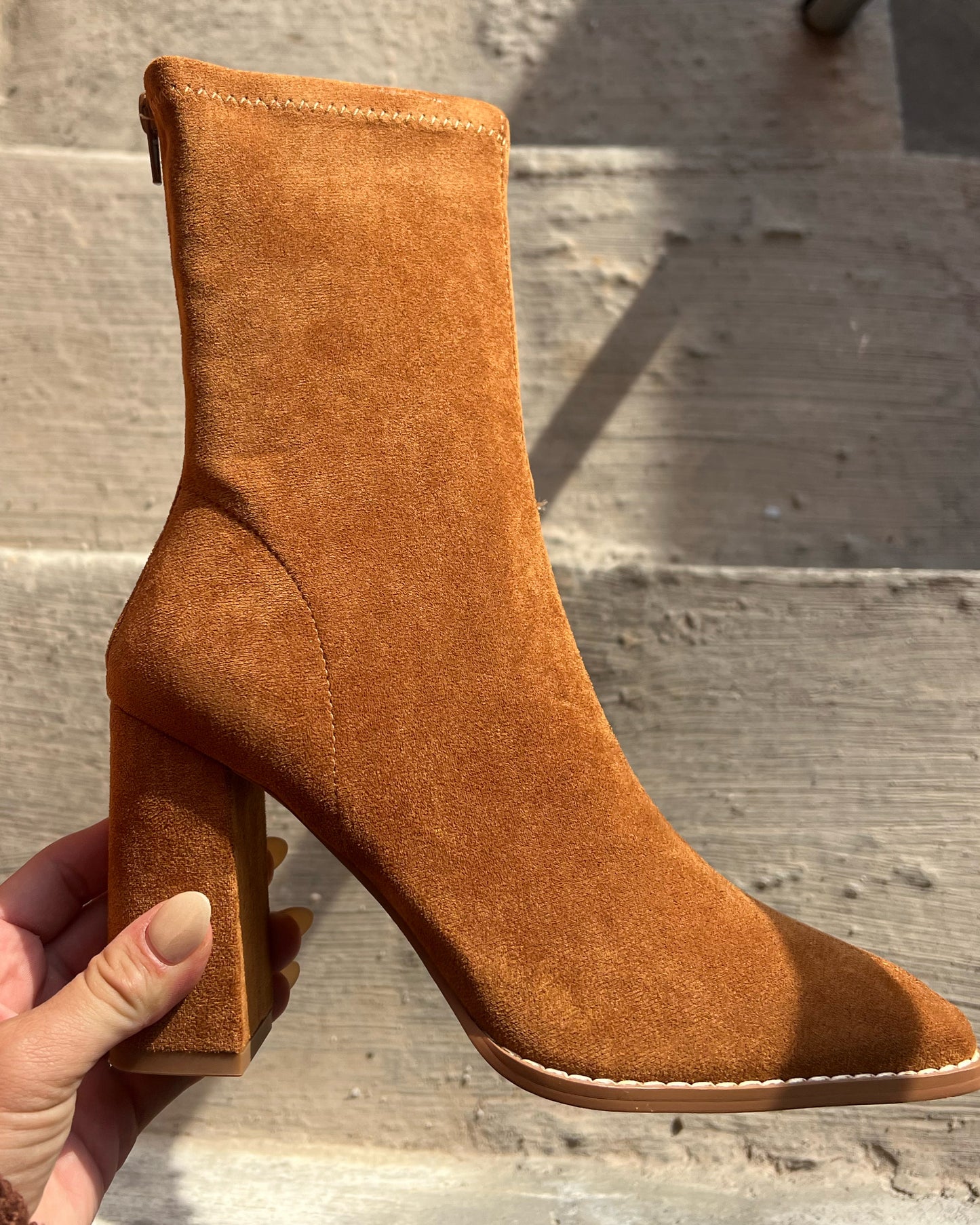 Camille Bootie (cognac)