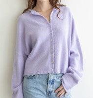 BEST SELLER The Piper Cardigan (lavender) - GEORGE-MARY'S