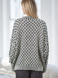 Monroe Checkered Sweater (black)