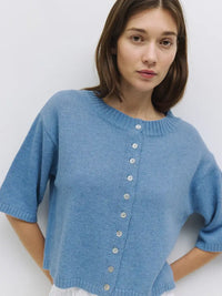 The Stacey Cardigan (heather grey) - GEORGE-MARY'S
