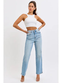 Super High Rise Dad Jean (light)