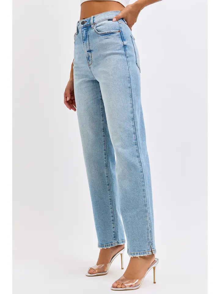 Super High Rise Dad Jean (light)