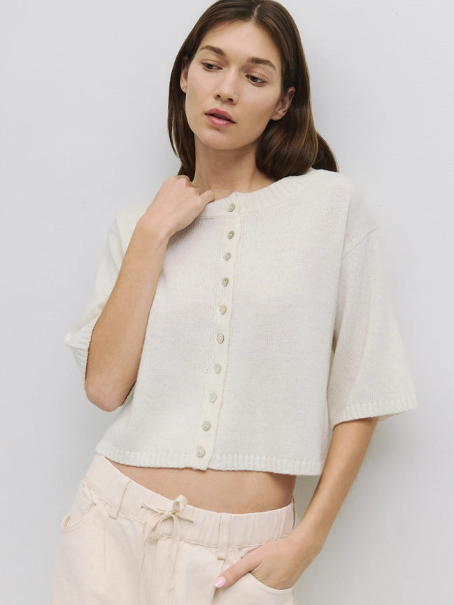 The Stacey Cardigan (heather grey) - GEORGE-MARY'S