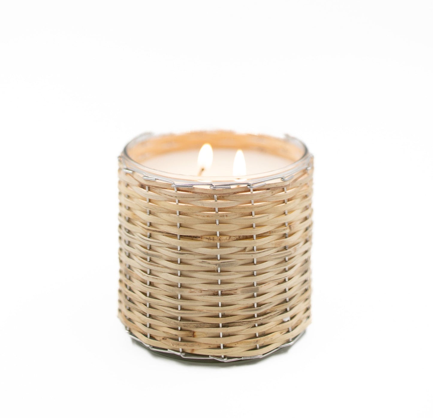Blue Seaside Wicker Candles