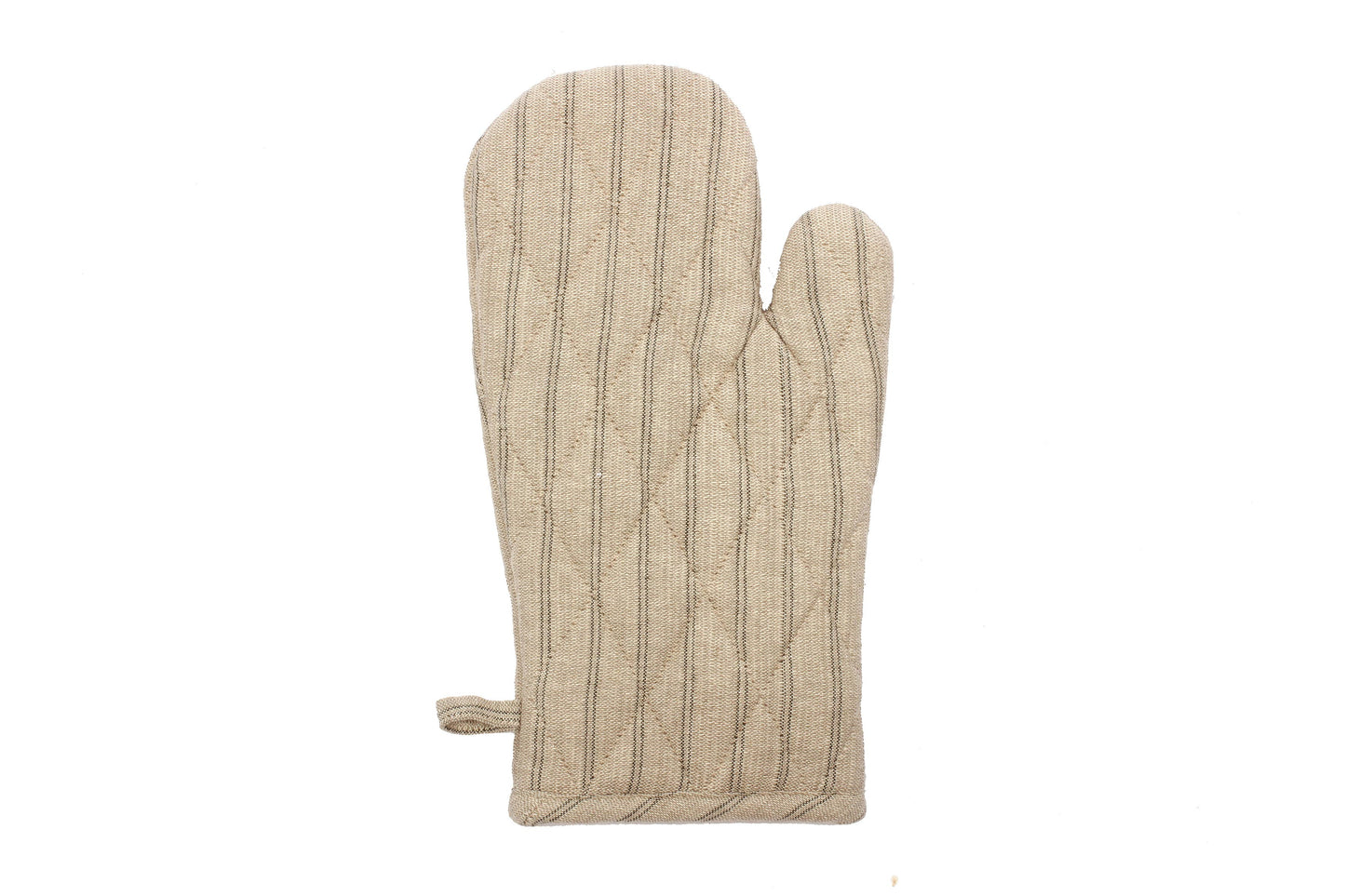 Oven Gloves Provincial Stripe (Burnt Olive)