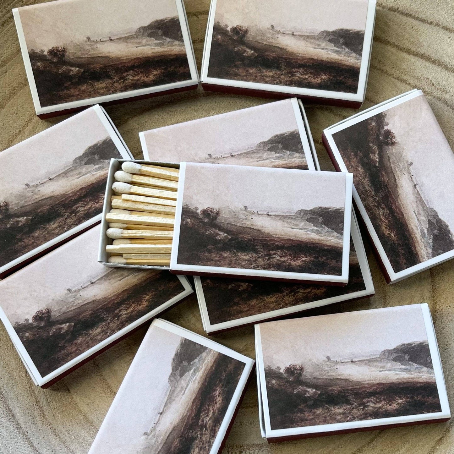 Amber Mountain Match Set // Vintage Landscape