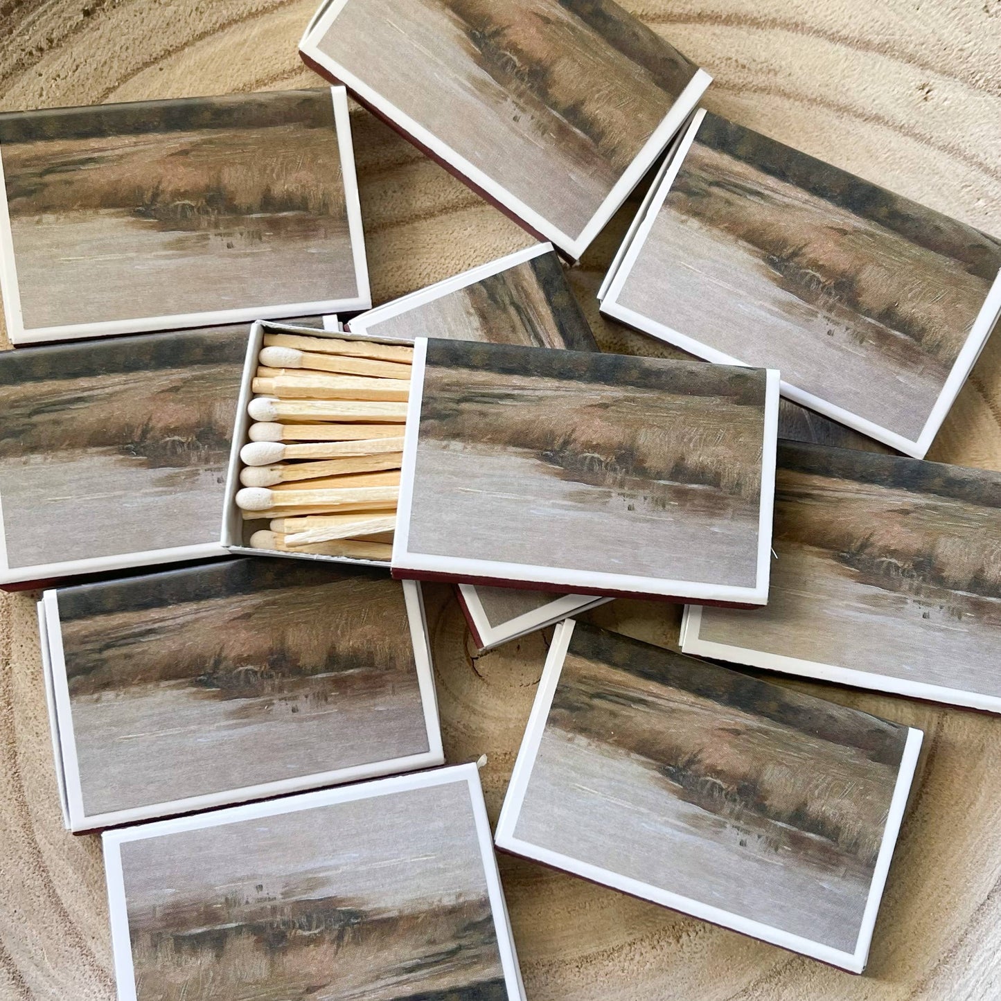 Muted Countryside Match Set // Vintage Landscape
