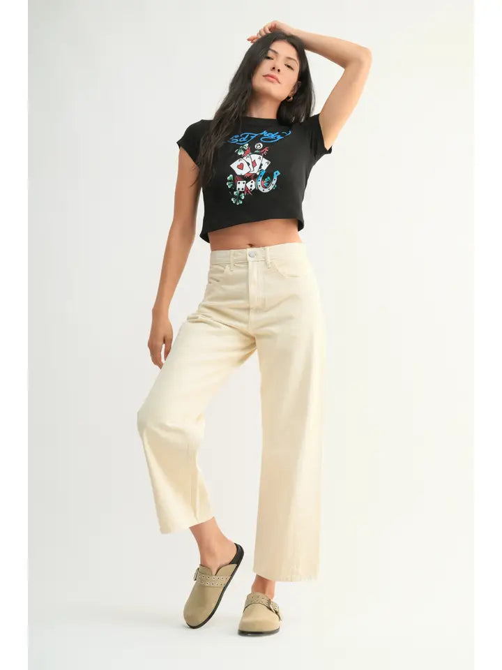 Barrel Twist Jeans (cloud) - GEORGE-MARY'S