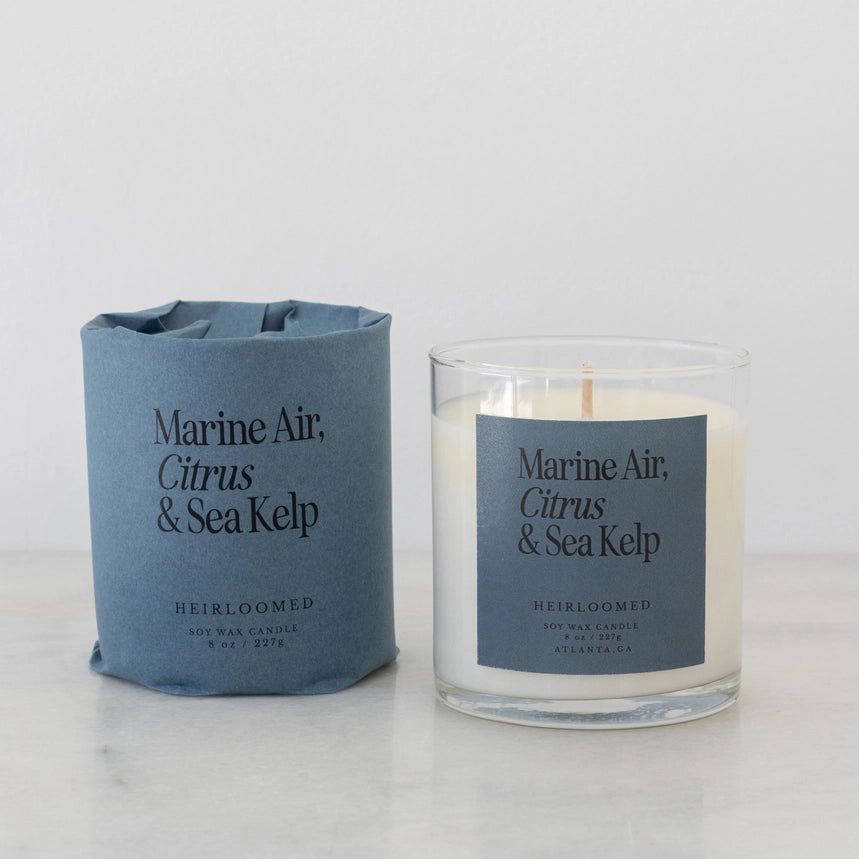 Heirloom Collection Candle - Marine Air, Citrus, Sea Kelp