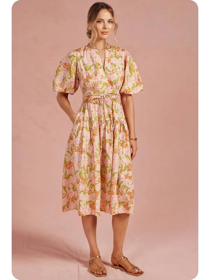 Meadow Puff Sleeve Dress - GEORGE-MARY'S