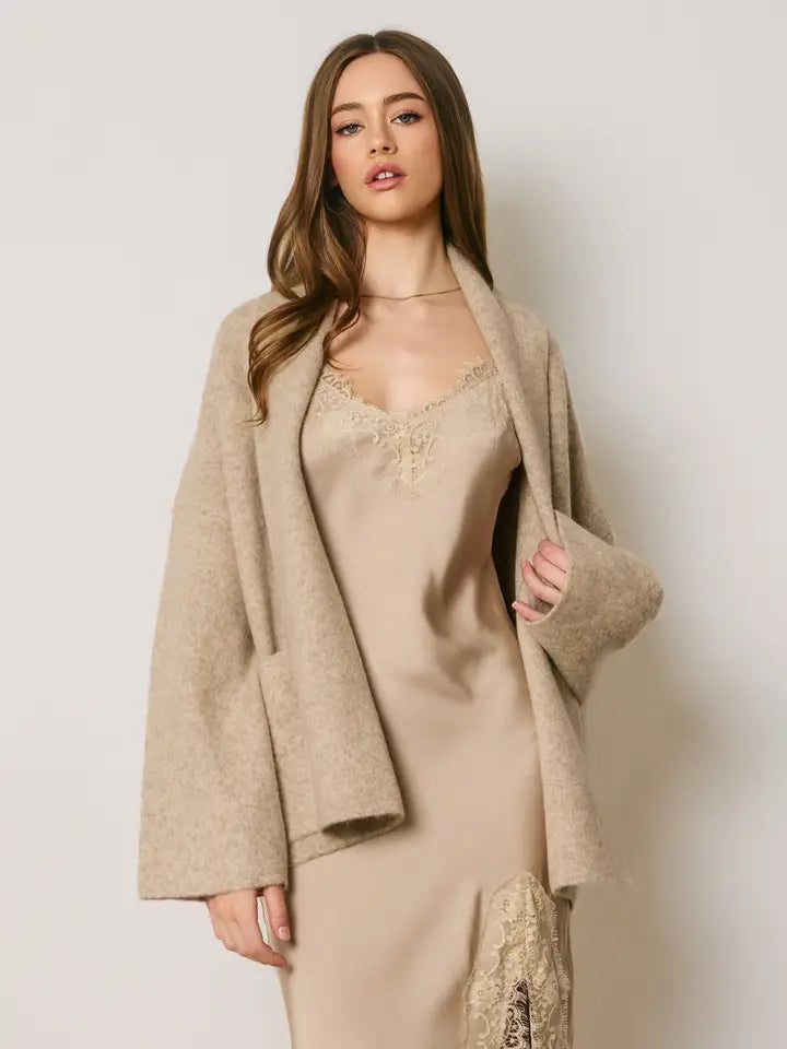 Edwards Cardigan (oatmeal) - GEORGE-MARY'S