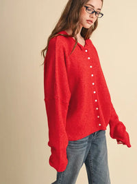 Poppy Cardigan (red)