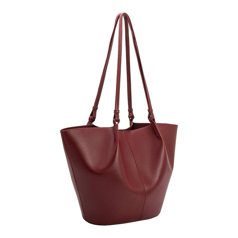 Lydia Cranberry Recycled Vegan Shoulder Bag