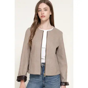 Felt Trim Jacket