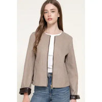 Felt Trim Jacket