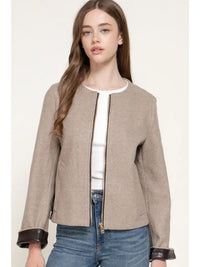 Felt Trim Jacket